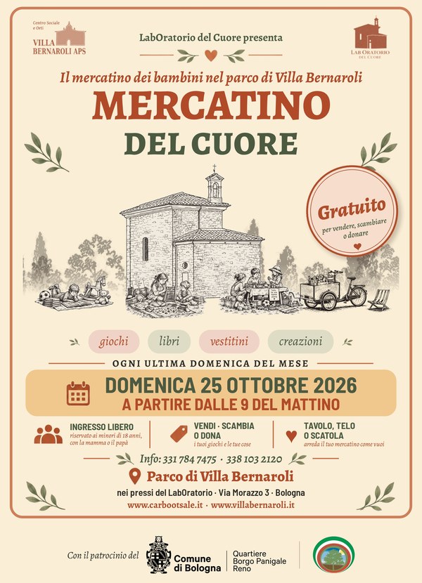 Volantino del Mercatino del Cuore di ottobre